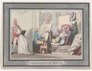 Comforts of Bath, płyta 6, 6 stycznia 1798 r., 6 stycznia 1798 r. autorstwa Thomas Rowlandson