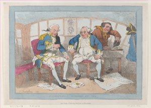 Commanders Engaged at Sea, [1785], wznowione 1 lipca 1802, [1785], wznowione 1 lipca 1802. autorstwa Thomas Rowlandson