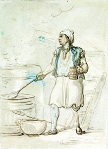 Pomocnik kucharza autorstwa Thomas Rowlandson