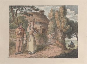 Cornwall, Overlooker, z Views in Cornwall, 1812., 1812. autorstwa Thomas Rowlandson