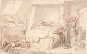 Śmierć i Rozpusta autorstwa Thomas Rowlandson