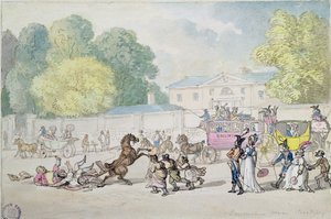 Devonshire House, Piccadilly autorstwa Thomas Rowlandson