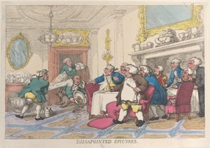 Rozczarowani Epikurzy, 1809., 1809. autorstwa Thomas Rowlandson