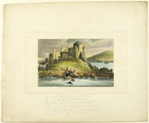 Doctor Syntax Upadek w wodzie, z trasy Doktora Syntax autorstwa Thomas Rowlandson