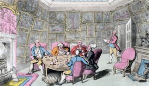 Doctor Syntax with My Lord, początek XIX wieku. autorstwa Thomas Rowlandson