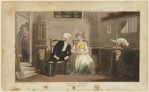 Doktor Syntax i mleczarka autorstwa Thomas Rowlandson