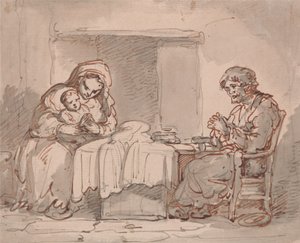 Wnętrza domowe autorstwa Thomas Rowlandson