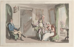 Don Michele Przygotowuje się do wyprawy triumfalnej z Neapolu i Kampanii…, 1 czerwca 1815 r. autorstwa Thomas Rowlandson
