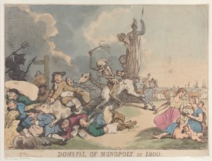 Upadek Monopoly w 1800 r., 14 sierpnia 1800 r., 14 sierpnia 1800 r. autorstwa Thomas Rowlandson