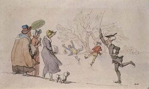 Dr Syntax Łyżwiarstwo autorstwa Thomas Rowlandson