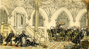 „Dr Syntax bawił się na studiach” autorstwa Thomas Rowlandson