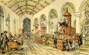 „Głoszenie doktora Syntax” autorstwa Thomas Rowlandson