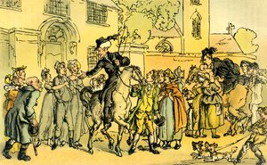 „Dr Syntax wyrusza w swoją drugą trasę koncertową” autorstwa Thomas Rowlandson