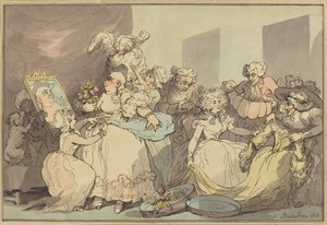 Ubiór na urodziny, 1788. autorstwa Thomas Rowlandson