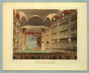 Teatr Drury Lane z Repozytorium Ackermanna autorstwa Thomas Rowlandson