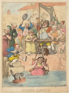 Unikanie zrzędliwej uwagi autorstwa Thomas Rowlandson