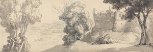 Zamek Dudley autorstwa Thomas Rowlandson