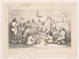 Akademia Holenderska, marzec 1792., marzec 1792. autorstwa Thomas Rowlandson