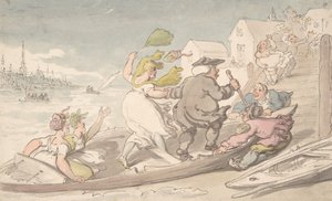 Wiatry wschodnie, ok. godz. 1810. autorstwa Thomas Rowlandson.