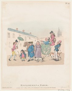 Anglik w Paryżu, 1 maja 1803, 1 maja 1803. autorstwa Thomas Rowlandson