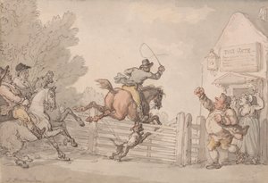 Unikanie opłaty drogowej autorstwa Thomas Rowlandson