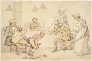 „Wieczór” albo „Człowiek uczuciowy” autorstwa Thomas Rowlandson