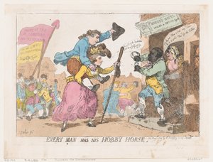 Każdy człowiek ma swojego hobbystycznego konia, 1 maja 1784 r., 1 maja 1784 r. autorstwa Thomas Rowlandson
