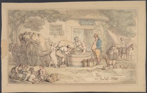 Scena z życia rolniczego autorstwa Thomas Rowlandson