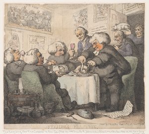 Uczta stypendystów autorstwa Thomas Rowlandson