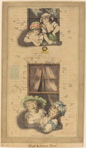 Pierwsze i drugie piętro autorstwa Thomas Rowlandson