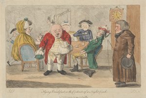 Śniadanie w locie, czyli zawartość nocnego autokaru autorstwa Thomas Rowlandson
