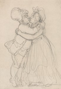 Wybaczający kochankowie autorstwa Thomas Rowlandson