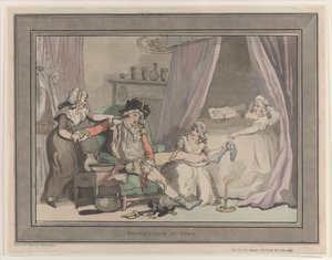 Czwarta w mieście, 20 października 1790, 20 października 1790. autorstwa Thomas Rowlandson