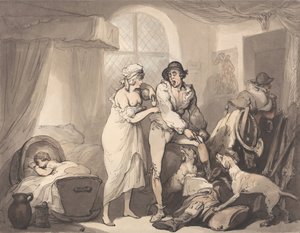 Czwarta po południu na wsi autorstwa Thomas Rowlandson