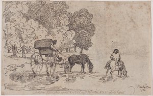 Czterokołowy szezlong, 10 kwietnia 1785., 10 kwietnia 1785. autorstwa Thomas Rowlandson