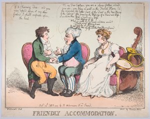 Przyjazne zakwaterowanie, 25 lutego 1802, 25 lutego 1802. autorstwa Thomas Rowlandson