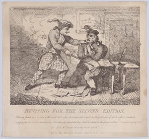 Frontispiece, Rewizja dla drugiej edycji Picturesque Beauties of Boswell, P..., 15 czerwca 1786. autorstwa Thomas Rowlandson