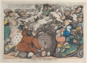 Funcking Korsykanin, 6 grudnia 1813., 6 grudnia 1813. autorstwa Thomas Rowlandson