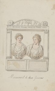 Ołtarz pogrzebowy Julii Sekundy i Kornelii Tyché autorstwa Thomas Rowlandson