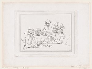 Gra w cribbage’a autorstwa Thomas Rowlandson
