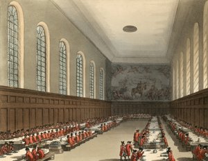 Ogólny widok wnętrza szpitala Chelsea autorstwa Thomas Rowlandson