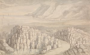 Grobla Olbrzyma, Antrim, Irlandia. autorstwa Thomas Rowlandson