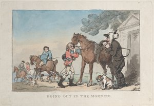 Wychodzenie rano, 1787., 1787. autorstwa Thomas Rowlandson