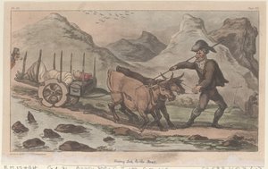 Chory na tyły, z The Military Adventures of Johnny Newcome, 1815., 1815. autorstwa Thomas Rowlandson