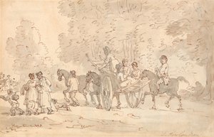 Wyjście na rynek autorstwa Thomas Rowlandson
