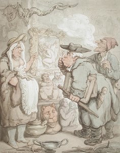 Gouty Gulston – antykwariusz z Antwerpii autorstwa Thomas Rowlandson
