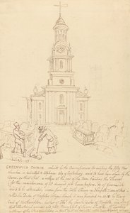 Kościół w Greenwich autorstwa Thomas Rowlandson