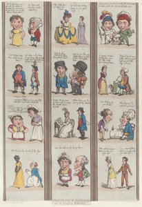 Groteskowe granice pokoi i sal, [1800], przedruk., [1800], przedruk. autorstwa Thomas Rowlandson