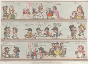 Groteskowe granice pokoi i sal, 1 grudnia 1800 r., 1 grudnia 1800 r. autorstwa Thomas Rowlandson
