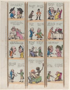 Groteskowe granice pomieszczeń i sal, tablica 15, 1799., 1799. autorstwa Thomas Rowlandson